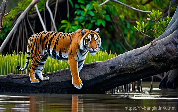 방글라데시 자연유산 순다르반스 - Prompt 1: The Elusive King of the Mangroves**